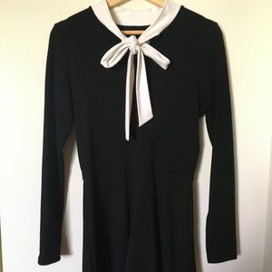 Susan Monaco Jersey Fit and Flare Dress with Tie